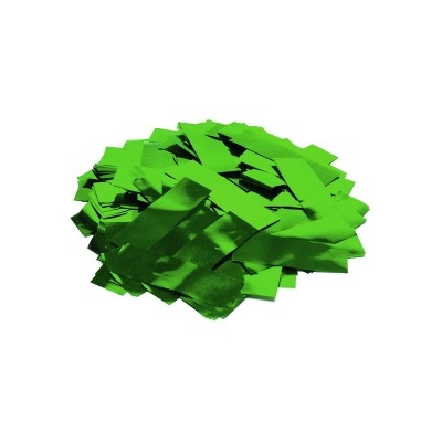 Confetes verdes metálicos pequenos e quadrados