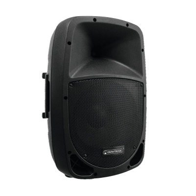 Coluna de som preta Soundking com grelha metálica