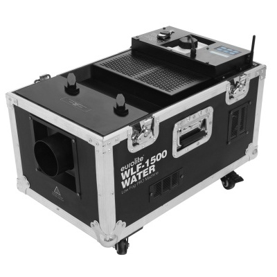 Máquina de efeitos Eurolite WLF-1500 WATER preta com rodas