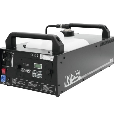 Máquina de produção de neve artificial MS M5 preta e branca com painel frontal digital