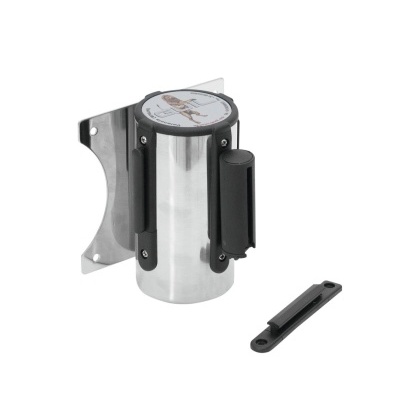 Dispositivo metálico cilíndrico com base de metal e peça plástica preta