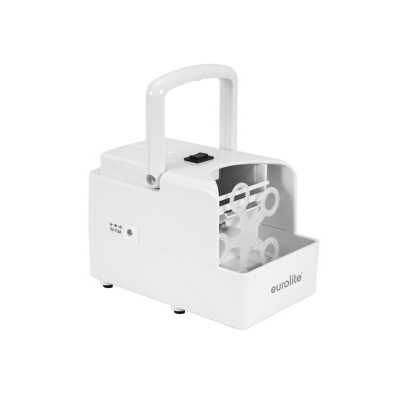 Máquina branca para bolhas de sabão da Eurolite com pega e compartimento transparente