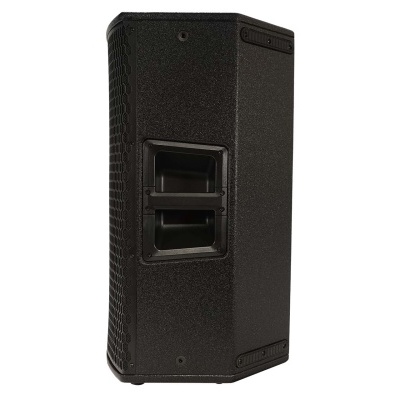 Coluna de som preta com alça embutida