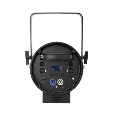 Rádio portátil preto com alça e visor digital azul