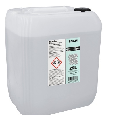 Bidão plástico branco translúcido com etiquetas e tampa preta