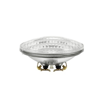 Lâmpada halógena transparente com base metálica de duas conexões