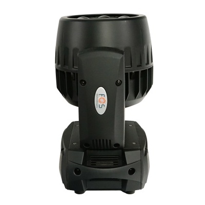 Luz móvel profissional preta em fundo branco