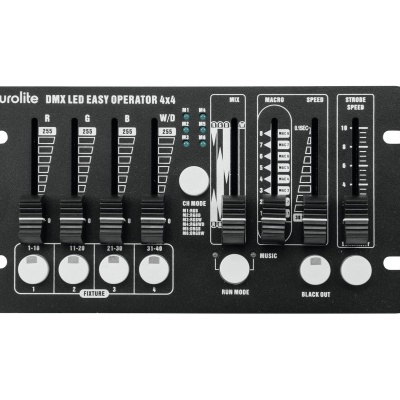 Painel Eurolite DMX LED Easy Operator 4x4 com botões e sliders