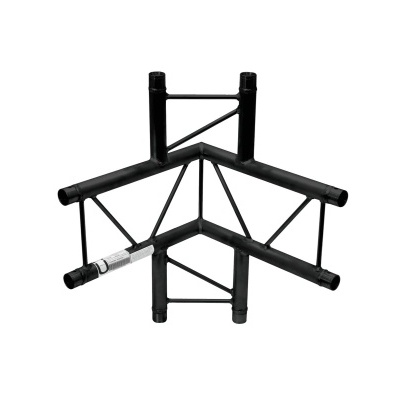 Suporte de canto metálico preto para montagem