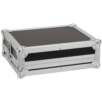 Mala rígida preta com reforço metálico