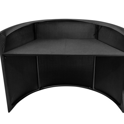 Estrutura de canto preta para sofá em tecido e armação rígida