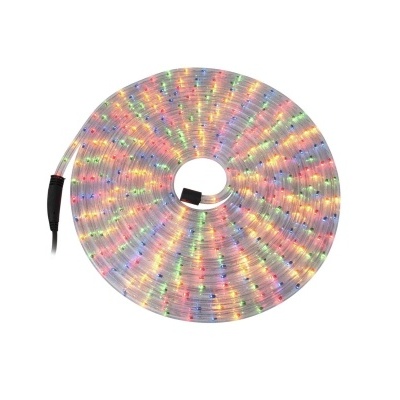 Rolo de fita luminosa LED multicolorida com conector preto