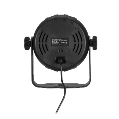 Luz de projeção circular preta com suporte e cabo