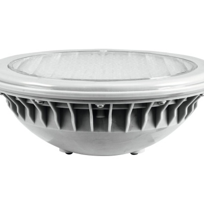 Luz LED circular metálica cinzenta para instalação embutida