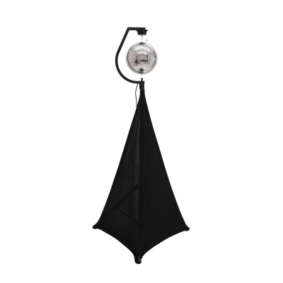 Armadilha luminosa para insetos com rede preta e estrutura prateada