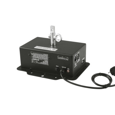 Dispositivo eletrónico preto com medidor e cabo eléctrico