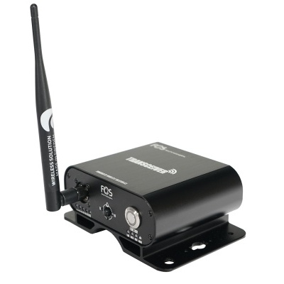 Dispositivo eletrónico preto com antena