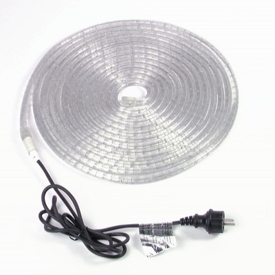 Cabo elétrico translúcido em espiral com ficha preta