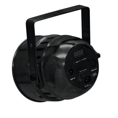 Projetor de luz LED disco preto com suporte e visor digital