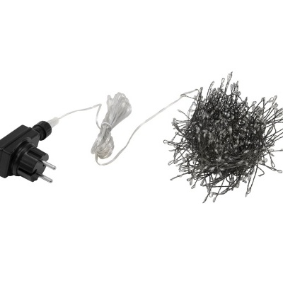 Luz decorativa de corda com ficha europeia e leds