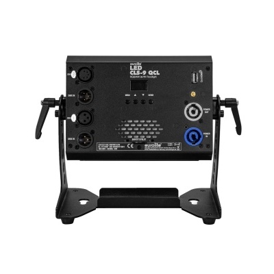 Luz LED preta traseira com suportes e conexões diversas