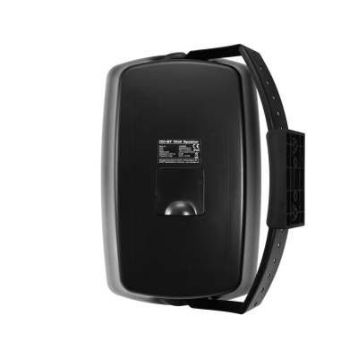 Mostrador preto rectangular com bracelete ajustável preta e etiqueta prateada