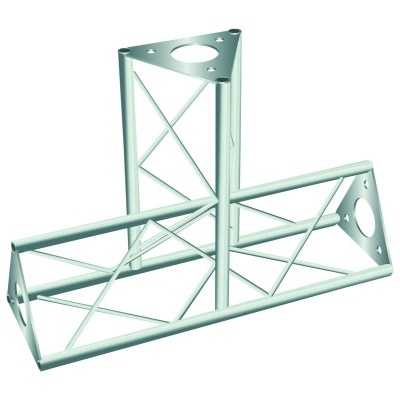 estrutura metálica prateada para suporte ou montagem