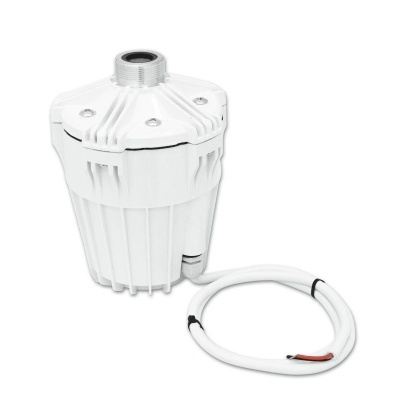 Filtro de água branco cilíndrico com cabo elétrico