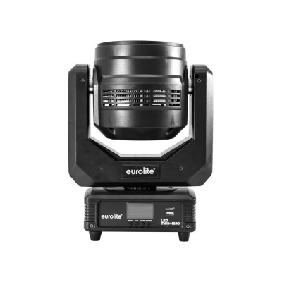 Luz de palco móvel preta Eurolite com visor digital