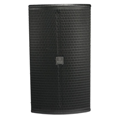 Coluna de som preta Sonos com rede metálica e logótipo central