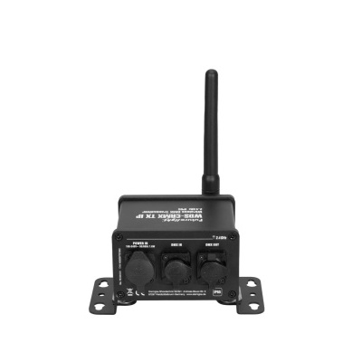 receptor de rádio preto com botões e antena