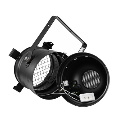 Projetor de luz profissional preto com suporte ajustável