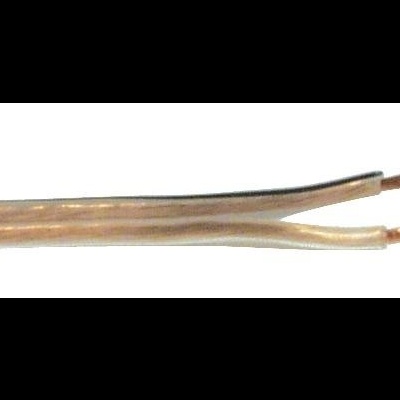 Cabo elétrico de dois fios com fios de cobre expostos