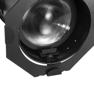 Candeeiro de luz profissional preto com lente grande