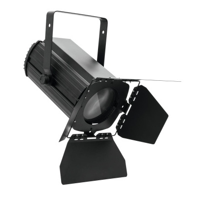 Projetor de luz profissional preto com abas articuladas