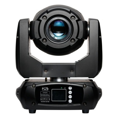 Câmara robótica profissional preta com lente e visor LCD frontal