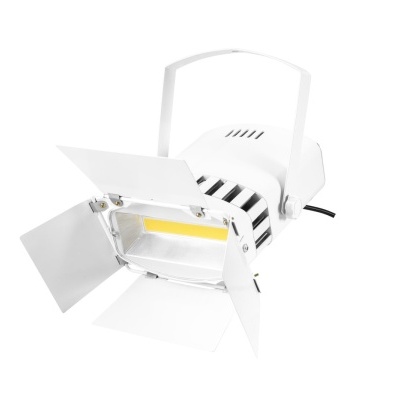 luz profissional branca com abas ajustáveis e suporte branco
