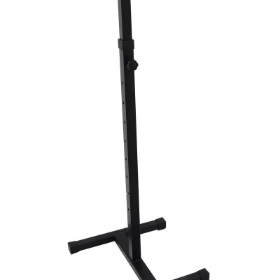 Suporte metálico ajustável preto para equipamento