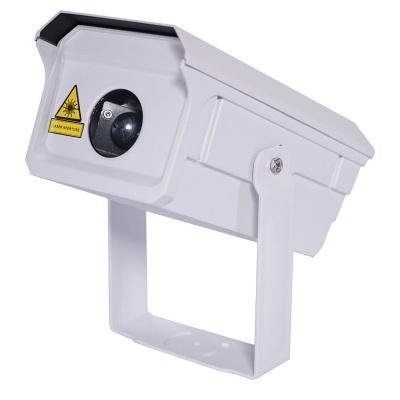 Câmara de segurança de vigilância branca com suporte ajustável