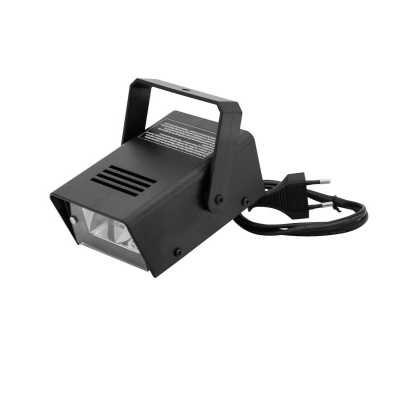 Projetor de luz LED preto com cabo e alça ajustável