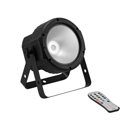 Projetor de luz preto com suporte e comando