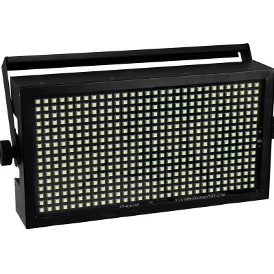 Painel de luz LED retangular preto com suporte ajustável