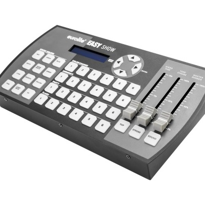 Controlador de iluminação Eurolite EASY SHOW com teclado e faders