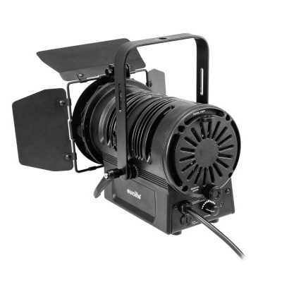 Refletor de luz profissional preto Showtec com suporte e aletas ajustáveis