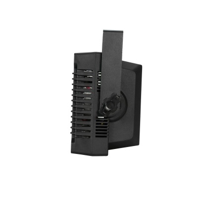 Projetor de luz exterior preto com suporte ajustável