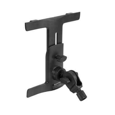 Suporte preto para dispositivos móveis com mecanismo de aperto manual