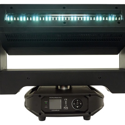 Lâmpada LED profissional preta para iluminação com painel de controlo