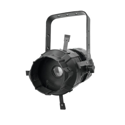Refletor cênico profissional preto com lente e suporte ajustável