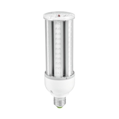 Lâmpada LED tubular com base de rosca branca