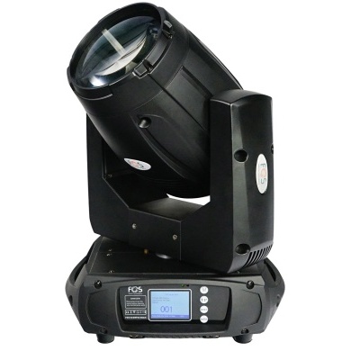 Luz motorizada profissional preta com visor digital